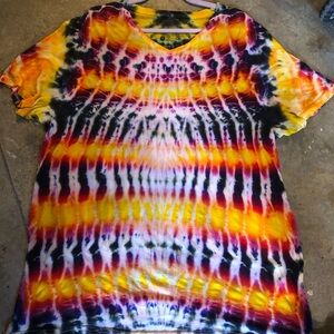 Alfani Multicolor Tie-Dye Short Sleeve Tee